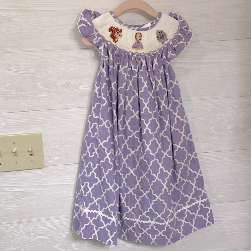 Beautiful Smocked Dress/ Disney’s Princess Sophia